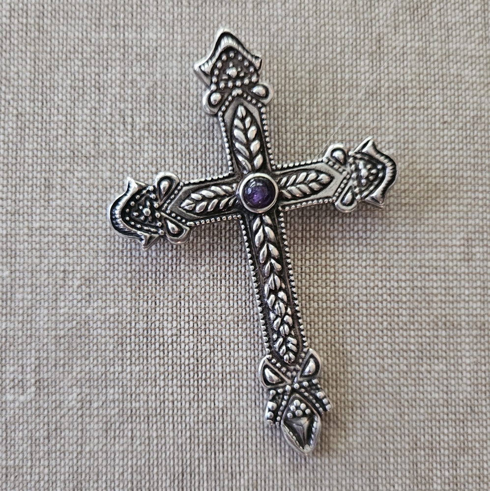 Andrea Barnett Vintage Sterling Cross Pendant